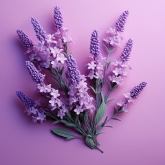 a bunch of purple flowers