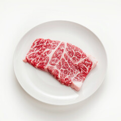 https://s.mj.run/3NeN_542jNU a piece of Japanese A5 raw meat premium , photo realistic, white plate, no background Job ID: 92da3b39-190d-4cb5-b27a-c4433aebc468