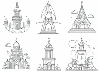 Obraz premium city landmarks and monuments