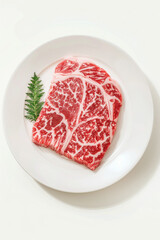https://s.mj.run/3NeN_542jNU a piece of Japanese A5 raw meat, photo realistic, white plate, no background --ar 2:3 Job ID: 30879b25-4c03-48e5-a219-5956a23621d4