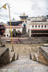  Pashupati is an hindi temple and place of cremations at river bank in kathmandu, nepal - 778135313