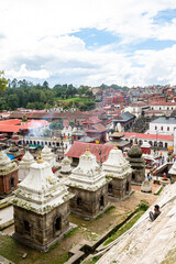  Pashupati is an hindi temple and place of cremations at river bank in kathmandu, nepal - 778135319
