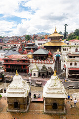  Pashupati is an hindi temple and place of cremations at river bank in kathmandu, nepal - 778135363