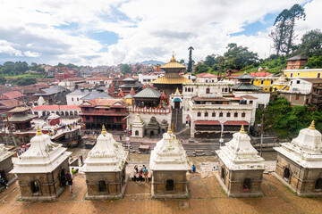  Pashupati is an hindi temple and place of cremations at river bank in kathmandu, nepal - 778135368