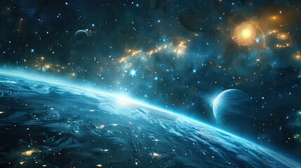 planet in space