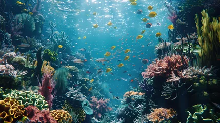 Wandaufkleber coral reef and fishes © Ravem