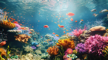 coral reef and fish
