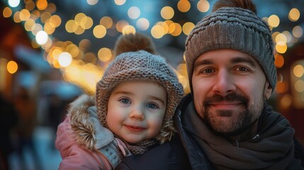 Father Holding Toddler Son