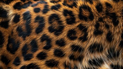 A close up of a cat's fur with black and brown spots. The fur is very thick and furry, giving the impression of a wild animal