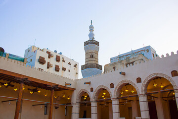 Masjid Al-Rahma in Jeddah Corniche, Saudi Aarabia.