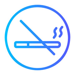 no smoke gradient icon