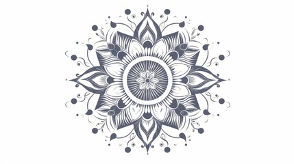 An intricate mandala with a celestial theme