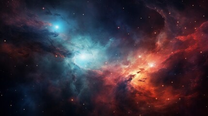 A digital painting of a mesmerizing hyper space nebula