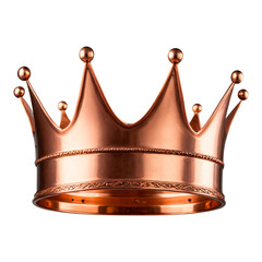 Royal golden crown on transparent background, Generative AI	