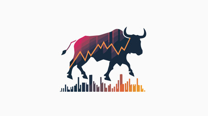 Stock Exchange Finance Logo Template Illustration Des