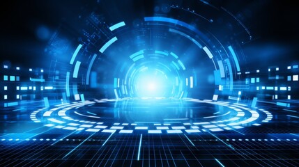 Obraz premium Futuristic business and technology backdrop for modern presentations