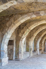 Fototapeta na wymiar Arch structure of North Stoa or Basilica at Roman Agora in ancient Smyrna. Izmir, Turkey (Turkiye)