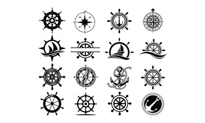 Ship wheel SVG,, Gift boxes Silhouette, Gift boxes Cut File, Gift boxes cutting files, printable design, Clipart, © tuhinarts