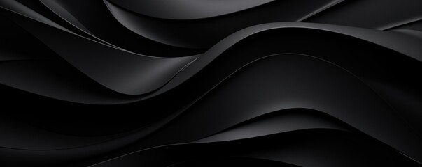 Black abstract dark design majestic beautiful paper texture background 3d art - obrazy, fototapety, plakaty