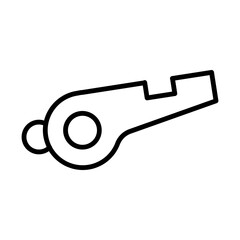Whistle line icon