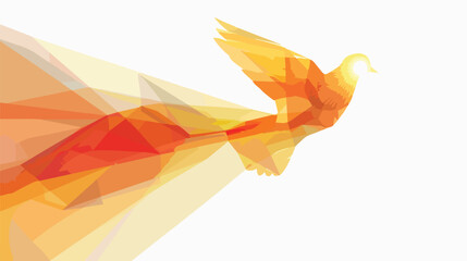 Vector illustration of a Background for Pentecost Hol - obrazy, fototapety, plakaty