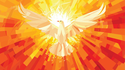 Vector illustration of a Background for Pentecost Hol
