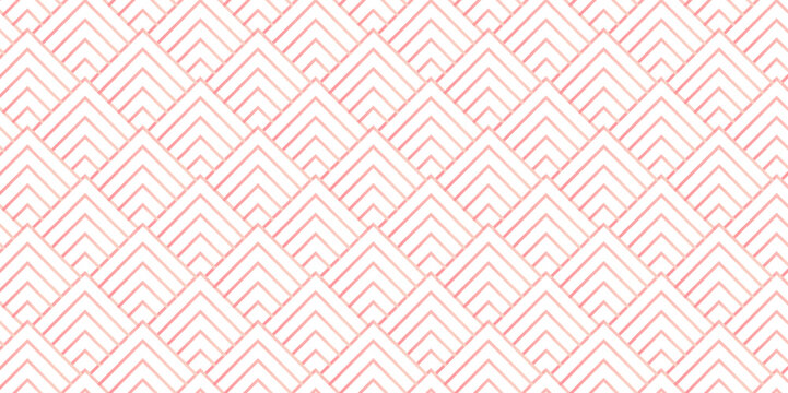 Overlapping Pattern Minimal diamond geometric waves spiral square abstract circle wave line. pink and gray seamless tile stripe geometric create retro square line backdrop pattern background.