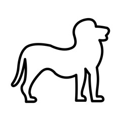 Lion line icon
