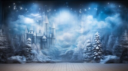 Mystical christmas backdrop transporting you to another realm.