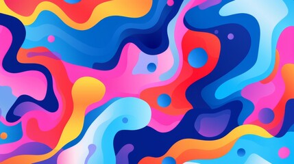A vibrant and dynamic abstract background filled with an explosion of colors