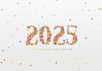 Happy new year 2025. vector illustration