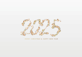 Happy new year 2025. vector illustration