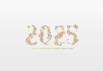 Happy new year 2025. vector illustration