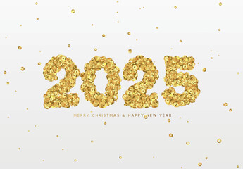 Happy new year 2025. vector illustration