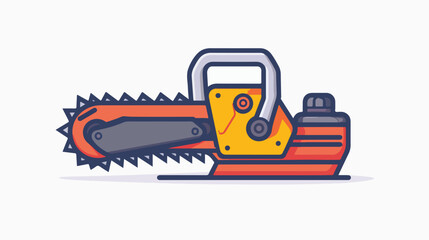 Chain saw icon illustration isolated vector sign symbo