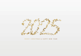 Happy new year 2025. vector illustration