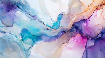 Ink, paint, abstract. Closeup of the painting. Colorful abstract painting background....