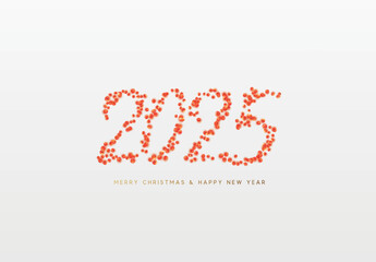 Happy new year 2025. vector illustration