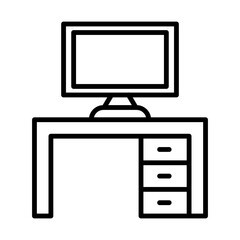 Desk line icon