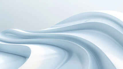 Serene blue waves abstract background
