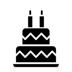 Cake glyph icon