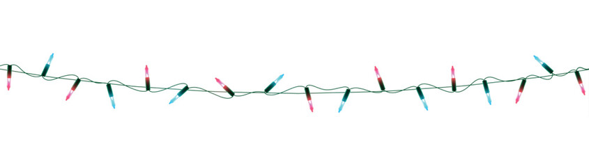 Christmas decorative light garlands. New Year's decor. Realistic Xmas holiday decoration. vector illustration