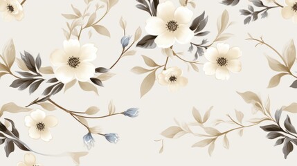 Graceful and delicate flower pattern invoking elegance