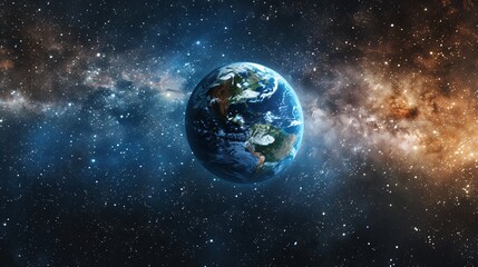 Obraz na płótnie Canvas The Planet Earth In The Universe