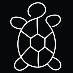 Obraz premium Support habitat rehabilitation efforts with the turtle icon, symbolizing initiatives to restore nesting grounds and aquatic ecosystems for turtle populations. Editable Stroke Icon.