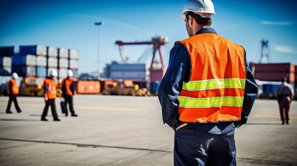 The port facility undergoes a comprehensive security check inspection to ensure safety measures are in place and potential risks are mitigated.
