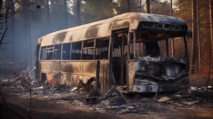 Tourist bus charred after massive fire It leaves a trail of damage and loss behind.
