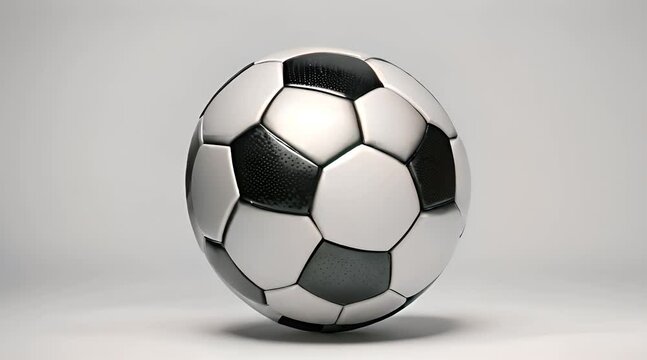 A soccer ball, a symbol of global sport and passion.