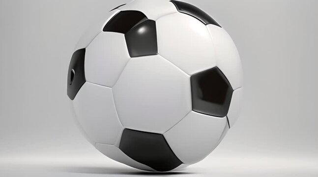 A soccer ball, a symbol of global sport and passion.