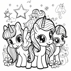 The magic of unicorns with our single-line drawing coloring book, perfect for sparking creativity in children. Each page offers a unique, easy-to-fill design, ideal for young artists. Dive into a worl